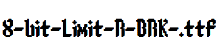 fonts 8-bit-Limit-R-BRK-.ttf