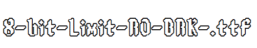fonts 8-bit-Limit-RO-BRK-.ttf
