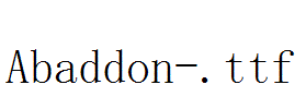 Abaddon-.ttf
