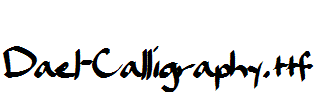 Dael-Calligraphy.ttf