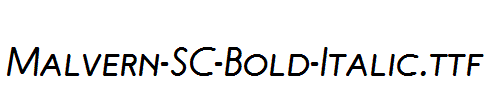 Malvern-SC-Bold-Italic.ttf