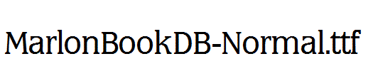 MarlonBookDB-Normal.ttf
