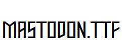 Mastodon.ttf