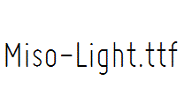 Miso-Light.ttf
