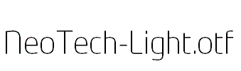 NeoTech-Light.otf