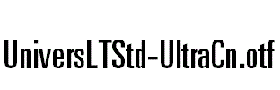 UniversLTStd-UltraCn.otf